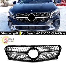 Front Bumper Grill For Mercedes X156 GLA-Class 2014-2017 GLA200 GLA250 Grille