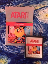 Ms. Pac-Man (Atari 2600, 1988) w/ Manual