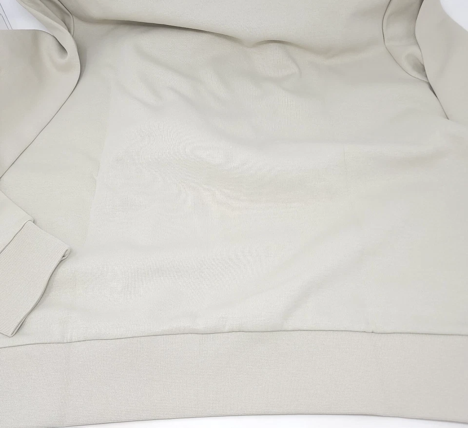 Polo Ralph Lauren Mens Beige Double Knit Leather Pony Hoodie - Image 3 of 4