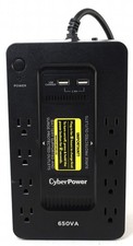 CyberPower 650VA SX650U UPS Battery Back-Up w/ Surge Protection ; 6168097