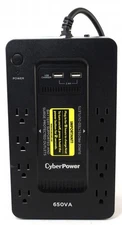 CyberPower 650VA SX650U UPS Battery Back-Up w/ Surge Protection ; 6168097