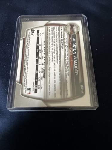 Bowman Chrome Draft Sapphire Edition 2023 - Hurston Waldrep #BDC-114 (RC) - Imagen 2 de 2