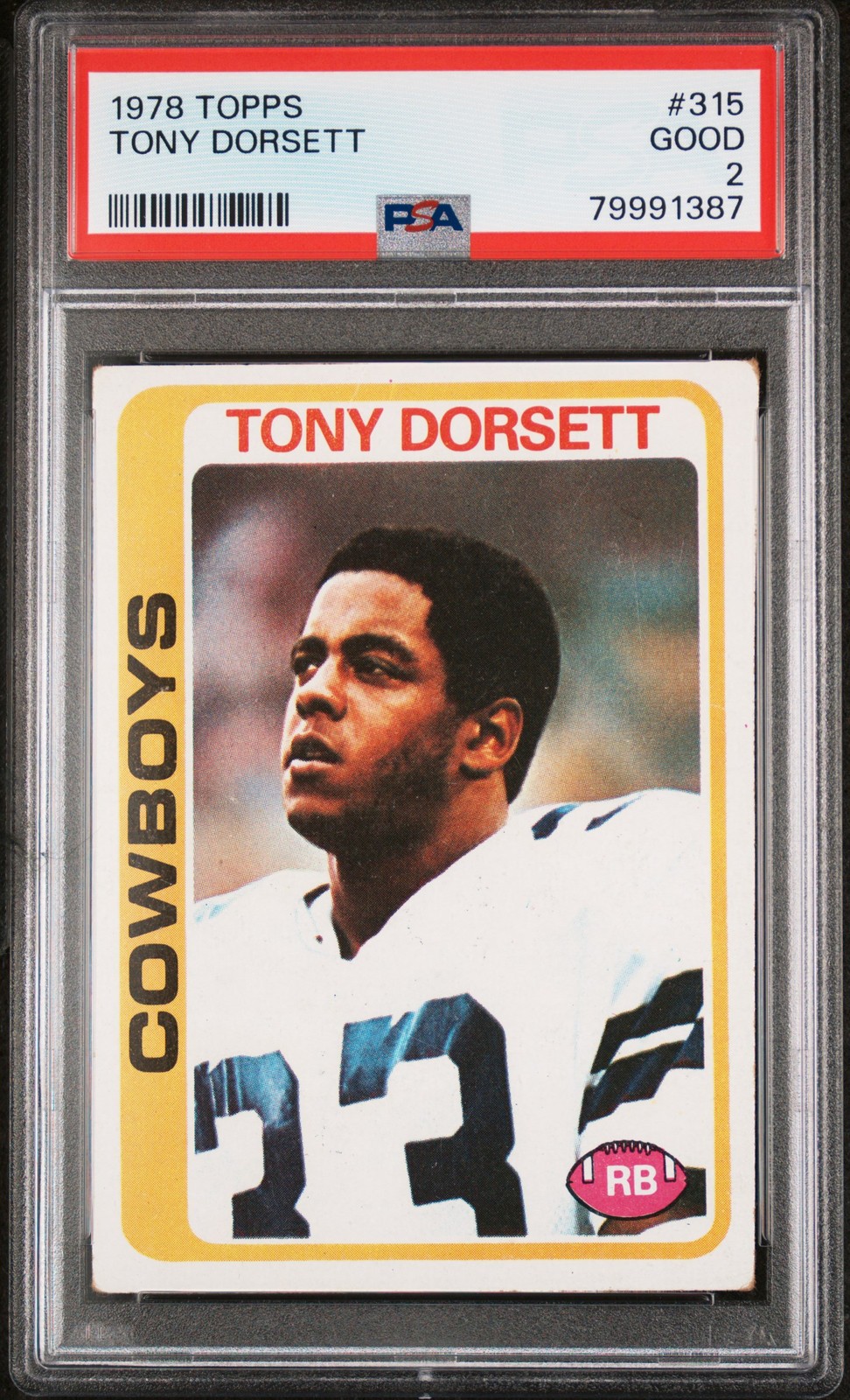 1978 TOPPS #315 TONY DORSETT PSA 2