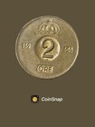 1964 Sweden 🇸🇪 2 Ore Bronze Coin — photo 1