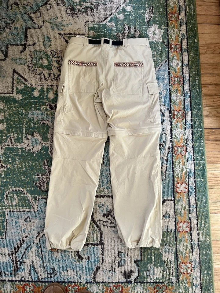 Berghaus Crema Carga Cremallera Senderismo Pantalones Convertibles Pantalones Cortos Cintura Cinturón Grande Foto 2 de 4