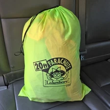 Lakeshore 20 Foot Parachute with Bag Preschool Rainbow Colors Very Sturdy