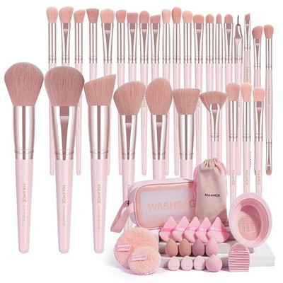 MAANGE Pinselset Makeup 49 Stück Make up Pinsel Set Professionelle Schminkpinsel