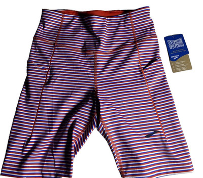 BROOKS METHOD 8'' SHORT TIGHT STRIPE RUN USA SIZE XL NWT