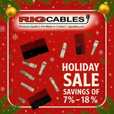 45 amp, 50-pack of Genuine Powerpole ® Connector Bundles by Rig Cables