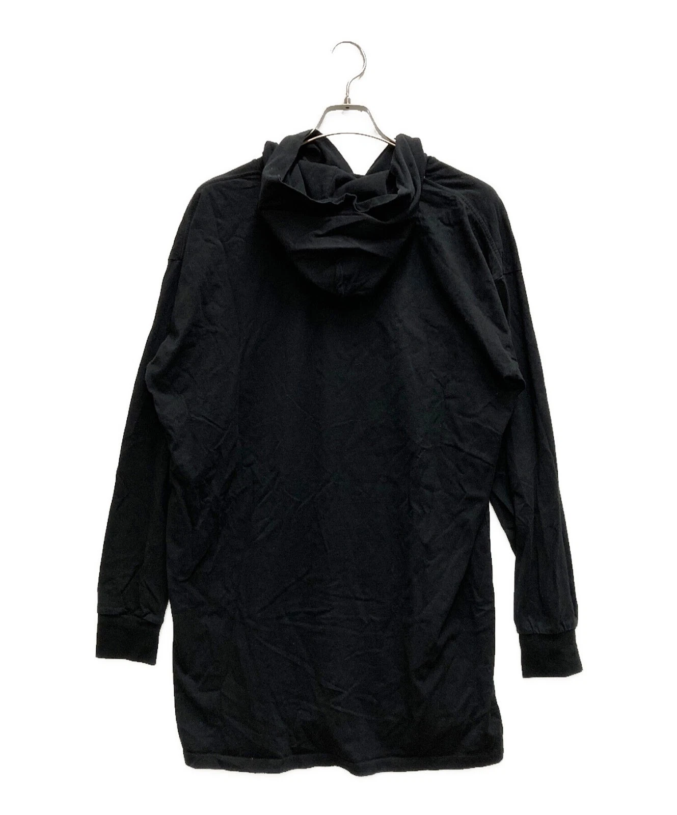 Felpa con cappuccio MM6 Maison Margiela stampa pezzo unico S nera Ext+++