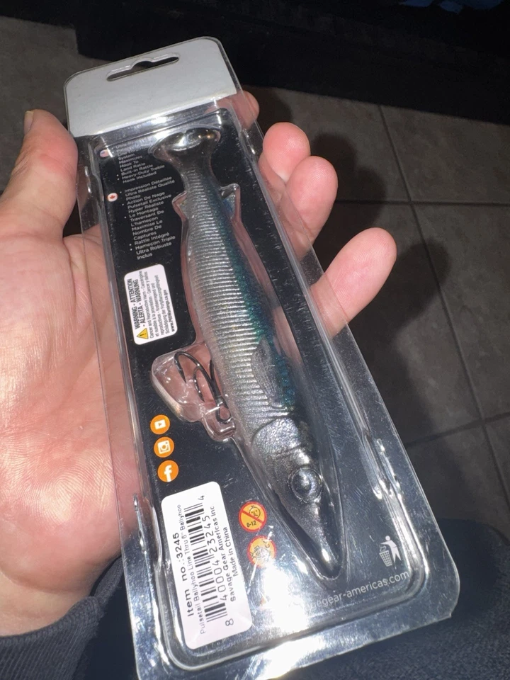 Savage Gear 6” LINE THRU Pulse Tail Ballyhoo Swimbait - 3/4 OZ Foto 3 de 3