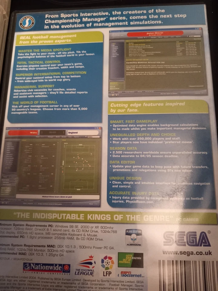 Football Manager 2005 Mac/Pc CD-ROM - Image 2 of 4