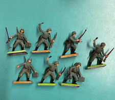 Britains Deetail WW2 German Infantry Soldiers 1971 X7
