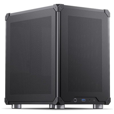 Black Mesh Micro ATX PC Case, Tool-Free Design