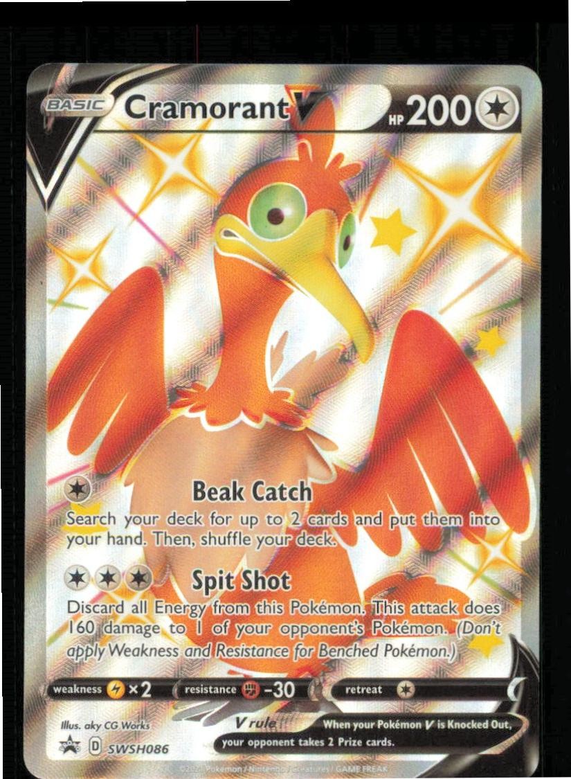 Cramorant V SWSH086 Holo Promo Sword & Shield Promo Pokemon Near Mint