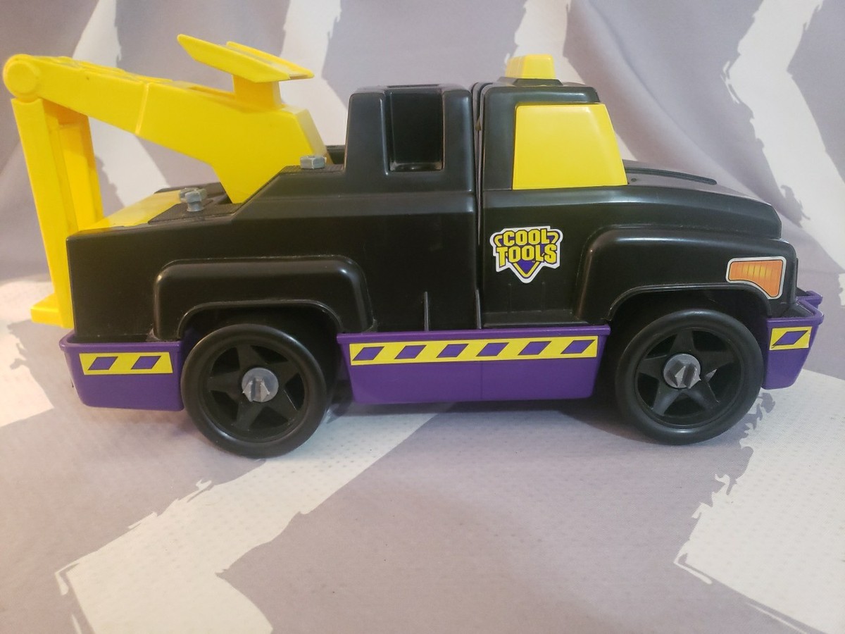 廃盤品レア♡パスカル☆ライト&アクセサリートレイ♡2点セット！！ Vintage 1995 Playskool Cool Tools Tow Truck *SEE DESCRIPTION* Tire