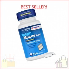 GenCare Mucus Relief Expectorant Guaifenesin 400 mg 200 Tablets Value Pack - Fas