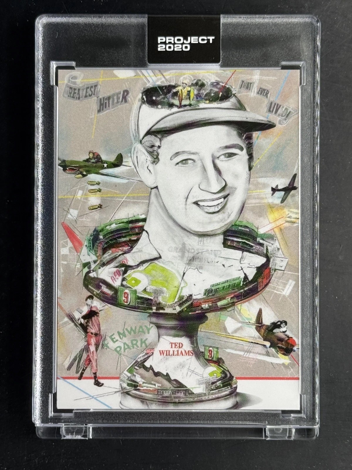 Ted Williams Topps Project 2020 Card #158 By Andrew Thiele Print Run Of 4404 HOF