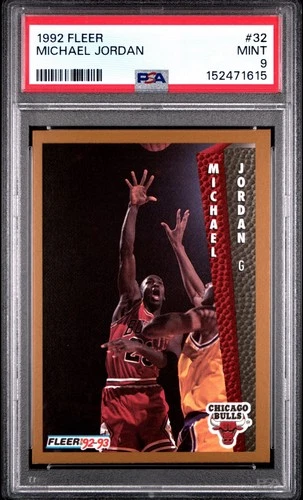1992-93 Fleer - Michael Jordan #32 Psa 9