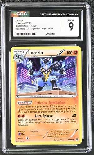 Lucario graded CGC 9 for sale on eBay