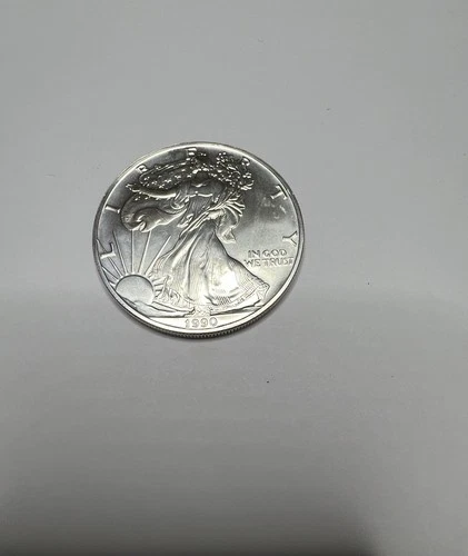 1990 American Silver Eagle 1oz Fine Silver One Dollar Coin