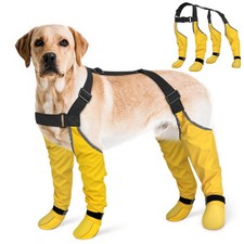 Dog Suspender Boots, Anti-Dust/Anti-Slip Dog Boots for Outdoor, 6-Point Adjus...