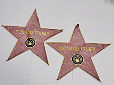 Donald Trump Hollywood Walk of Fame Star Replicas &ndash; Protest Art Vinyl Decals &ndash; 2