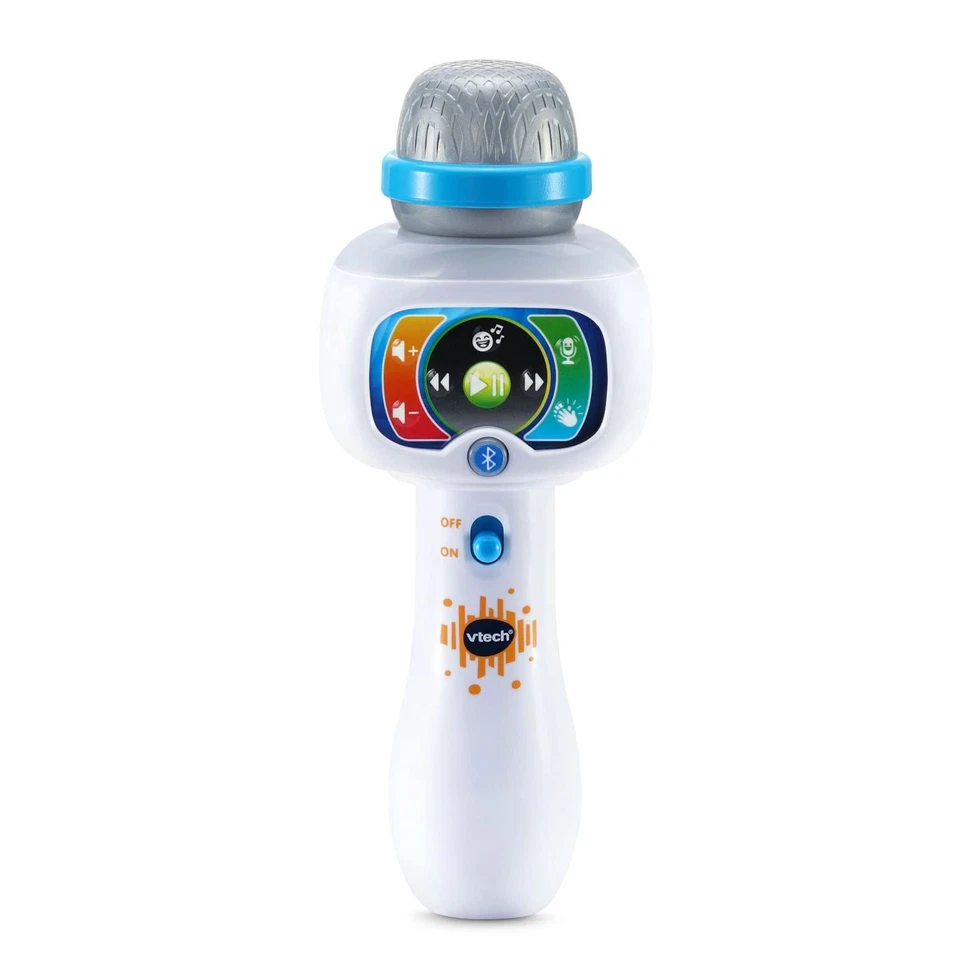 VTech Sing It Out Karaoke Microphone, White - Kids Portable, Built-in Songs - Image 4 of 4