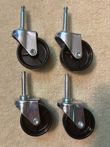 Set of 4 Swivel 1 7/8" Caster Wheels! Sterilite file cabinet office storage cart