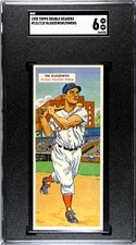 1955 Topps Double Headers Ted Kluszewski Jim Owens SGC 6 #121 #122