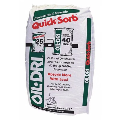 Granular Sorbent, 3 gal Absorbed per Package, 25 lb Bag, Granular Clay, Not