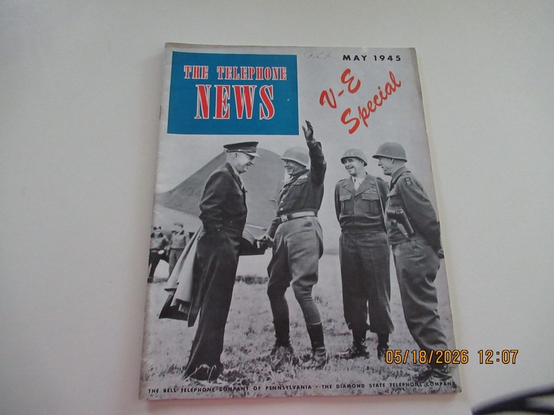 "THE TELEPHONE NEWS - VICTORY IN EUROPE SPECIAL"  BELL TELEPHONE CO. MAGAZINE