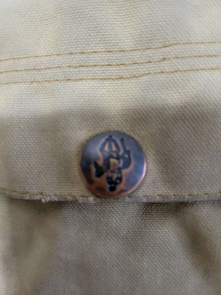 Vintage Outback Trading Co. Oilskin Cotton Flannel Lined Jacket Men’s Large 2141 - Image 4 of 4