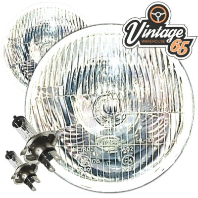 MINI CLASSIC 7 INCH HEADLIGHT HALOGEN CONVERSION Set Rhd Plus H4 Birne No Pilot