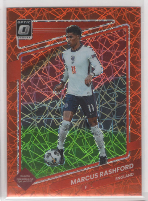 2021-22 Donruss Optic Orange Velocity #55 Marcus Rashford /49