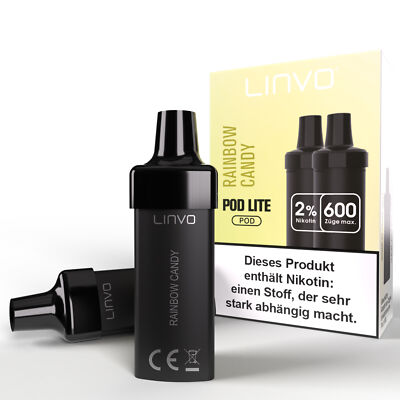 Linvo Pod Lite - Rainbow Candy - Prefilled Pods 2er Pack - 2ml 20mg NicSalt