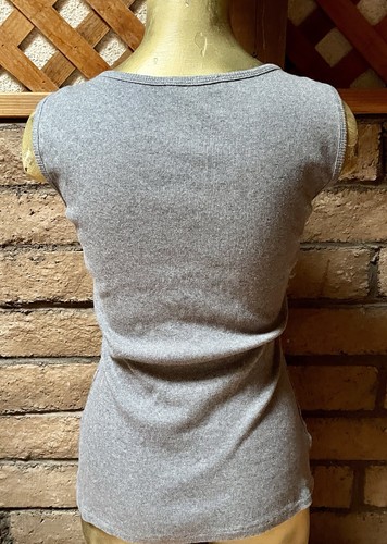 CRUISE WEAR Silver Sequin Knit Tank Top Size Small - Picture 6 of 9