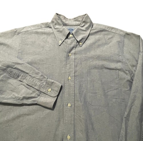 Mercer & Sons Shirtmakers LS Button Up Shirt Mens 16.5 Blue Oxford USA Made