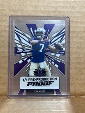 Sam Huard 2024 Leaf Football 1/1 Pre Production Proof
