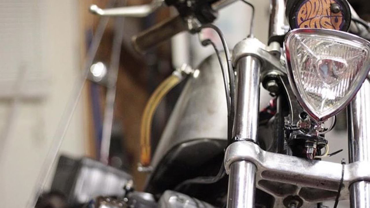 NoBrow Headlight Mount CHROME Harley Sportster Big Twin Triumph