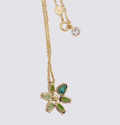 New 100% Authentic SWAROVSKI Green Flower Crystal Gema pendant