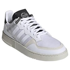 adidas ORIGINALS MEN'S SUPERCOURT TRAINERS SHOES SNEAKERS WHITE BLACK RETRO NEW