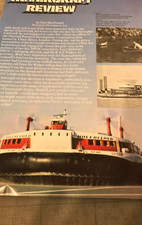 Old 8 colour page photograph Hovercraft Review 1975 history transport A4 mag