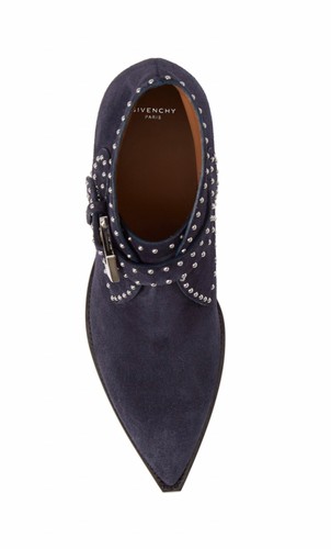NIB Givenchy Elegant Blue Suede Studded Western Booties Size 40EU/9.5US $1095.00 - Picture 4 of 12