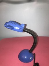 Rare BLUE Novelty Airplane Jet Desk Table Lamp Bedside Night Light