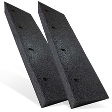 2 rampe per auto in gomma nere 1000x290x110 mm rampa per sedia a rotelle cuneo in gomma