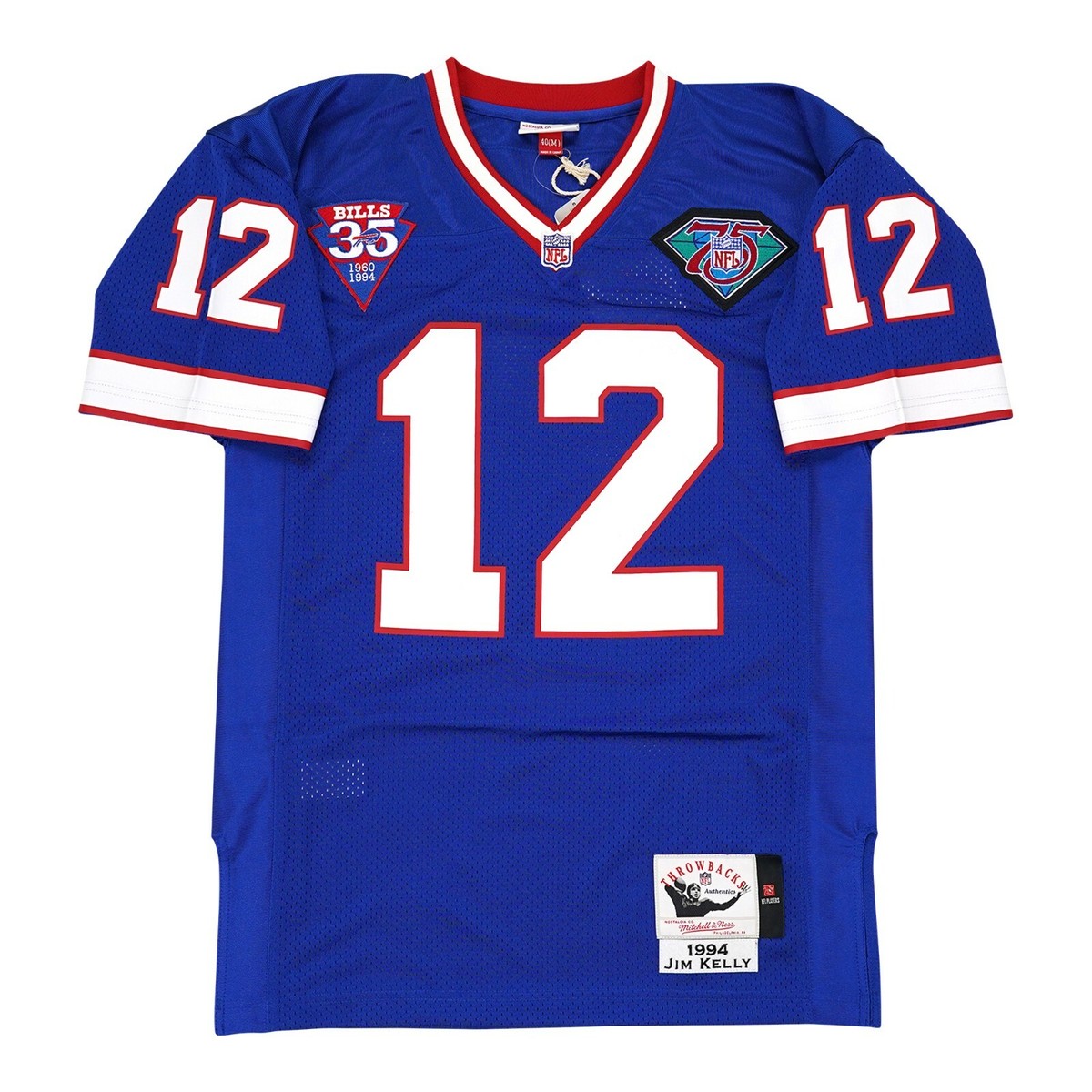 ©1994 USA製 NFL BUFFALO BILLS Tシャツ　サイズXL Jim Kelly signed 1994 Buffalo Bills Authentic Mitchell