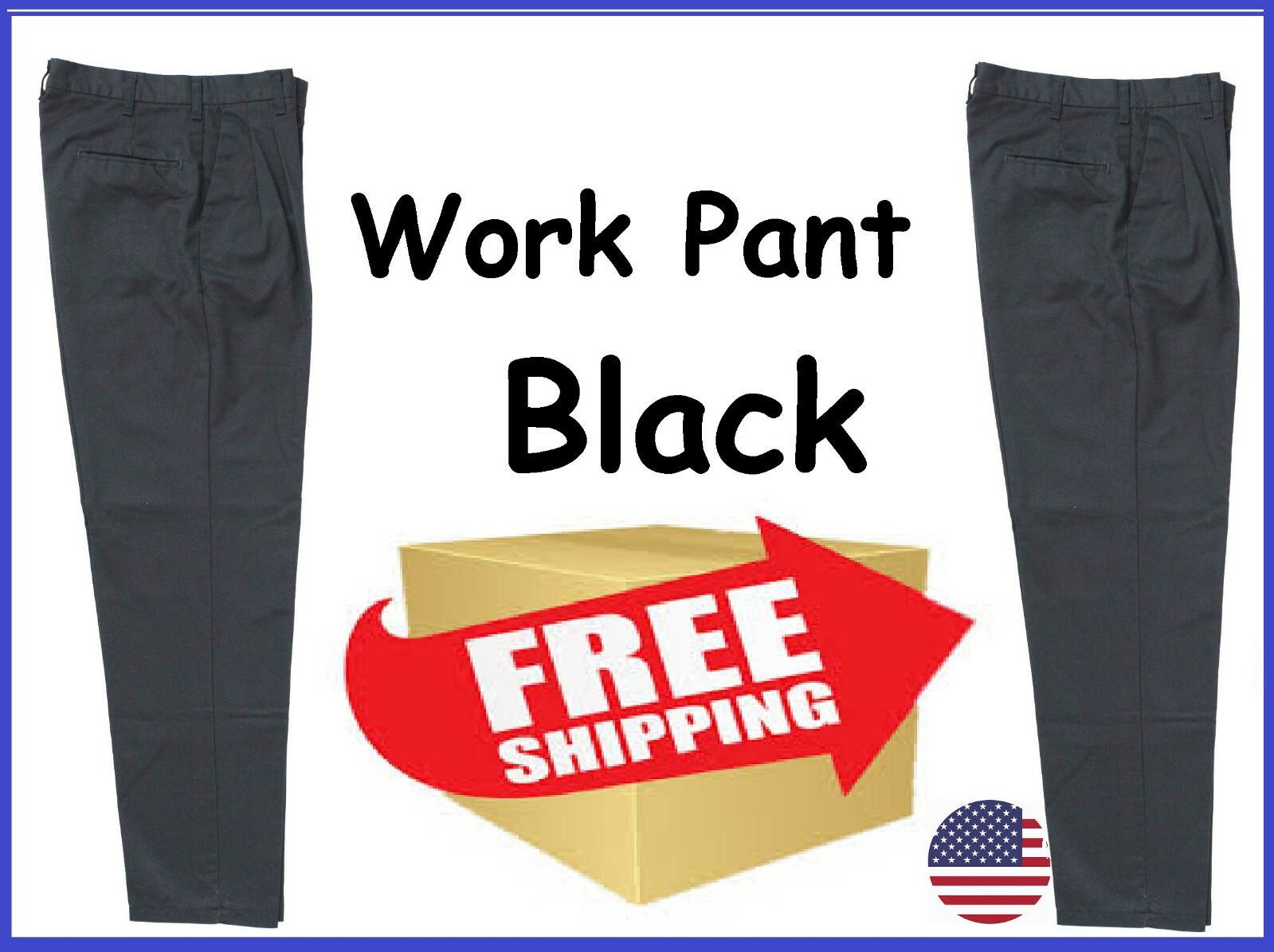 Men's Work Pants for All Seasons, Activities Black … Gem