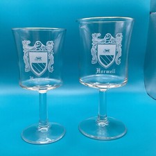 Knight Crest Family Name Hormell -Set of 2