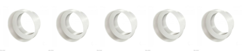5 x Ventilation Pipe Reducers / Adaptors  - 125mm to 100mm 5 inch to 4 inch